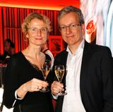 Kathrin Wirz (Pommery) und Frank Thomsen (G+J) sind auch mit dabei. 