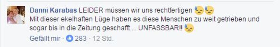 Jens Büchner: FB-Kommentar von Daniela Karabas FB-Kommentar von Daniela Karabas
