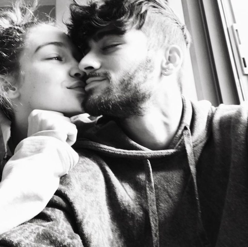 Supermodel Gigi Hadid postet ein inniges Foto von ihr und Freund Zayn Malik.
