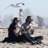 14. Februar 2017   So schmeckt das Essen doch gleich viel besser: Irina Shayk und Bradley Cooper genießen ein Picknick am Strand.