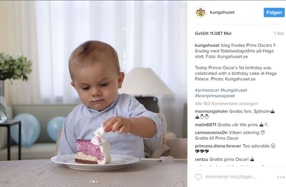 Prinz Oscar von Schweden Weitere süße Foto zum ersten Geburtstag aufgetaucht GALA.de Prinz Oscar von Schweden Weitere süße Foto zum ersten Geburtstag aufgetaucht GALA.de