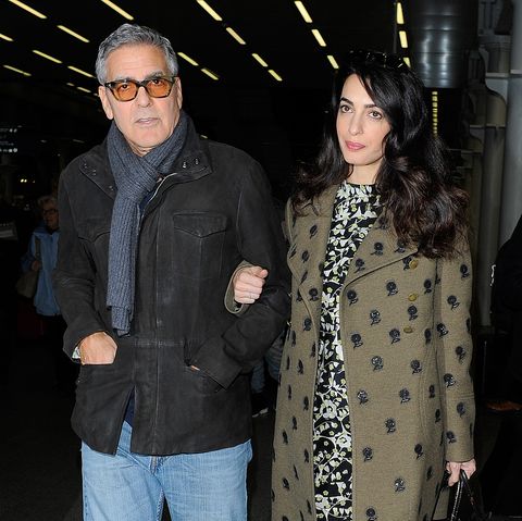 George Clooney und die schwangere Amal Clooney