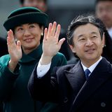 28. Februar 2017  Prinzessin Masako und Prinz Naruhito winken zum Abschied.