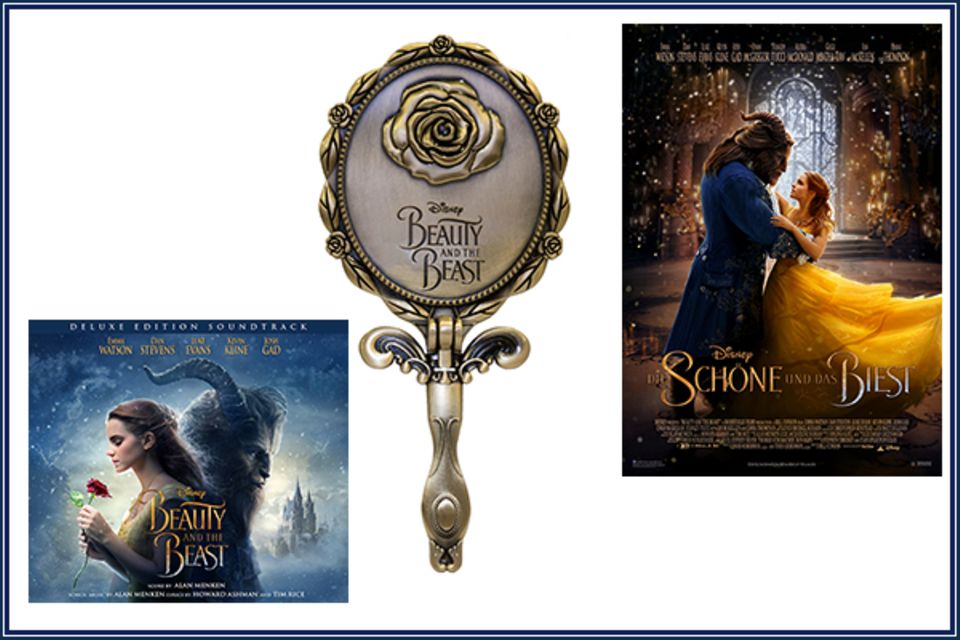 Gewinnspiel zu "Die Schöne und das Biest": Das ist unser Siegerpaket: Neben dem Reisegutschein und den Kinotickets gibt es für den glücklichen Gewinner den Soundtrack zu "Beauty and the Beast", das offizielle Plakat und ein Handspiegel im Beauty-Style. Das ist unser Siegerpaket: Neben dem Reisegutschein und den Kinotickets gibt es für den glücklichen Gewinner den Soundtrack zu "Beauty and the Beast", das offizielle Plakat und ein Handspiegel im Beauty-Style.