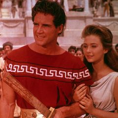 1959   Steve Reeves und Christine Kaufmann im Film "Die letzten Tage von Pompeji".