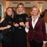 Unternehmerin Sigrid Streletzki, Katerina Schröder und Daniela Lindner (Börlind) beim Champagner-Empfang
