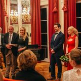 Das Klassik- Konzert im Festsaal ist der krönende Abschluss des "GALA Excellence Club". Im Bild von links nach rechts: Prof. Dr. Josef Wallnig (Klavier, Universität Mozarteum Salzburg), Hans-Reiner Schröder (BMW), GALA-Chefredakteurin Anne Meyer-Minnemann, Markus Ennsthaler (Tenor), Manuela Dumfart (Sopran) und Olga Privalova (Mezzosporan)