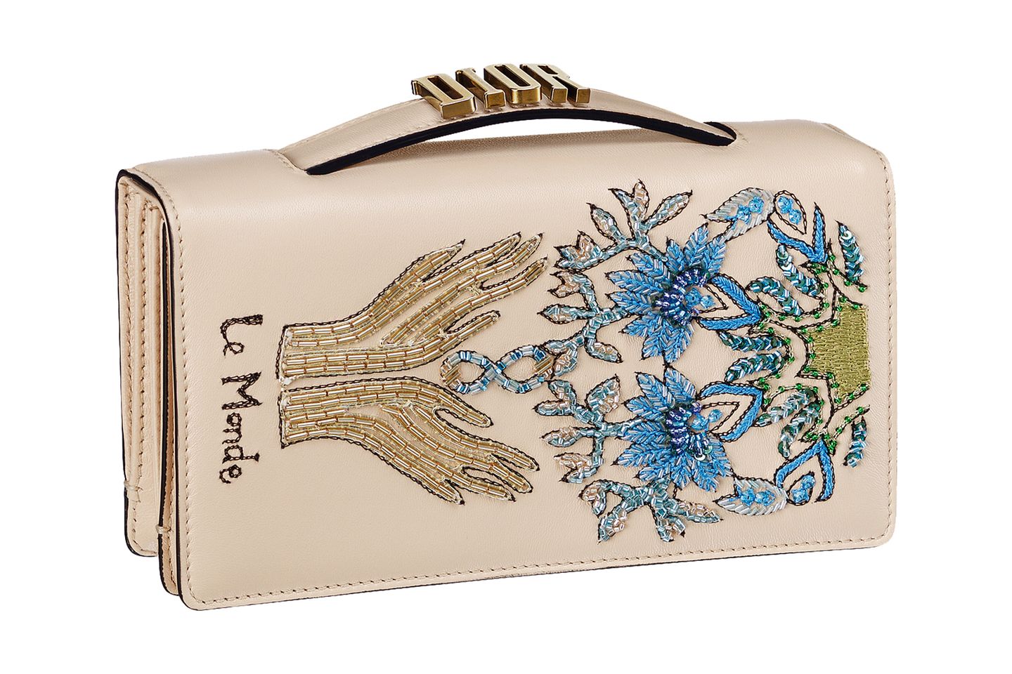 Verspielt bestickte Minitasche von Dior, ca. 1.900 Euro