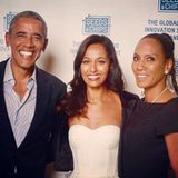 10. Mai 2017   Bei der Lebensmittel-Veranstaltung von "Seeds and Chips" in Mailand, lässt es sich Barbara Becker nicht nehmen und ergattert ein Foto mit dem Ex-Presidenten Barack Obama. 