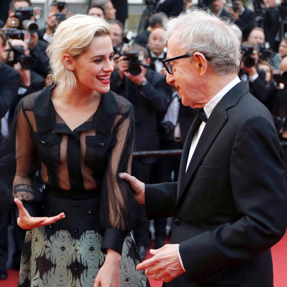 Kristen Stewart und Woody Allen in Cannes