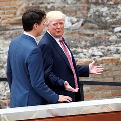 26. Mai 2017  Seinem "Nachbarn", dem kanadischen Premierminister Justin Trudeau, scheint Donald Trump bestens gelaunt die Welt zu erklären.