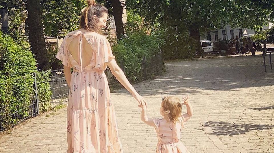 Johanna Klum: Johanna Klum mit ihrer süßen Tochter Johanna Klum mit ihrer süßen Tochter