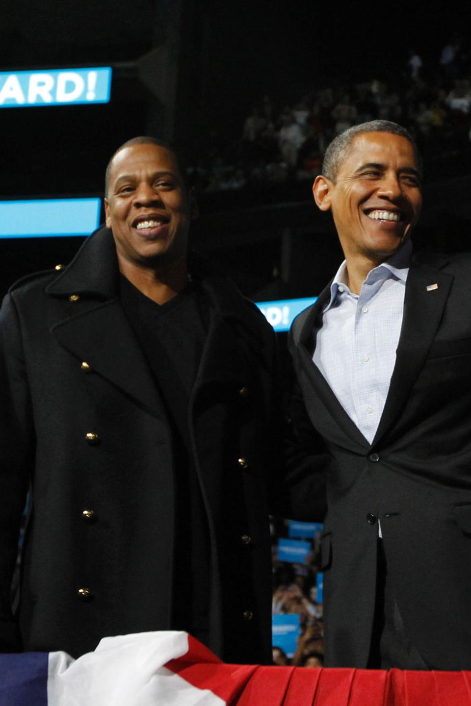 Jay Z unterstützte seinen Kumpel Barack Obama beim Wahlkampf.