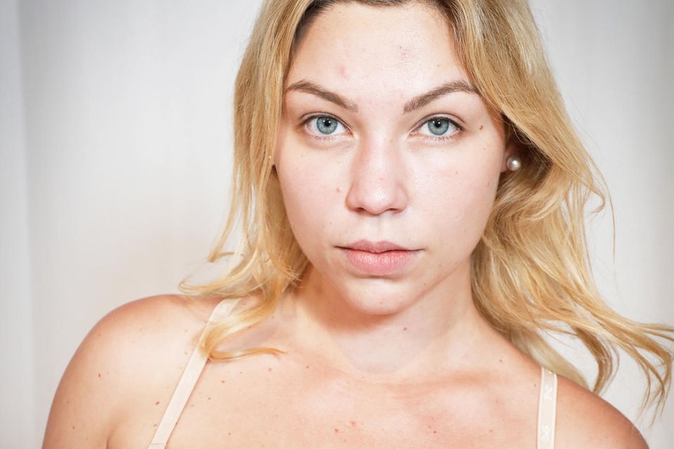 Curvy Supermodel: Vorher: "Curvy Supermodel"-Kandidatin Bianca mit blonder Mähne Vorher: "Curvy Supermodel"-Kandidatin Bianca mit blonder Mähne
