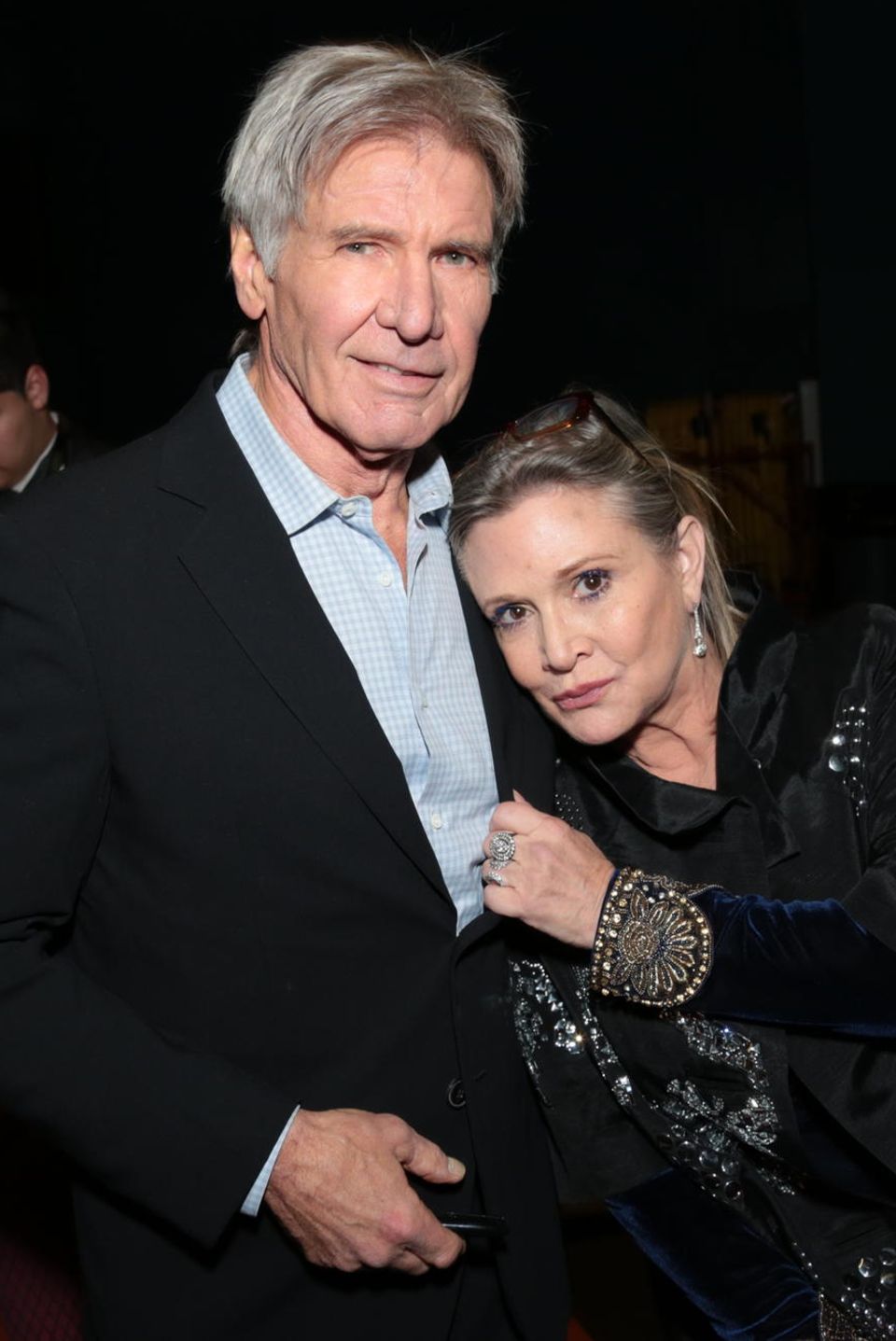 Harrison Ford und Carrie Fisher (†), die Stars aus der "Krieg der Sterne"-Reihe, kamen sich in den 1970ern während Dreharbeiten näher