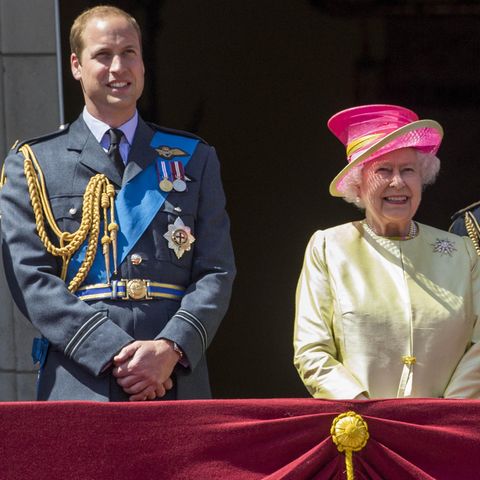 Prinz William + Queen Elizabeth