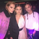 1. Oktober 2017  Thylane Blondeau - "das schönste Mädchen der Welt" - feiert auf der Party von Carine Roitfeld und trifft hier auf viele andere Models.