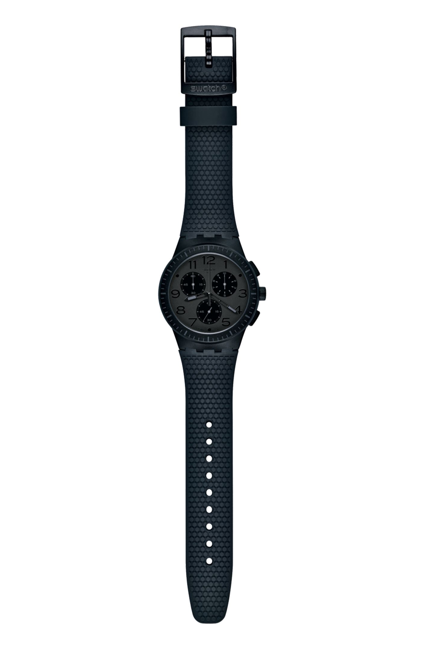 Black Beauty! Eine echte Schönheit ist die Uhr von Swatch, ca. 110 Euro