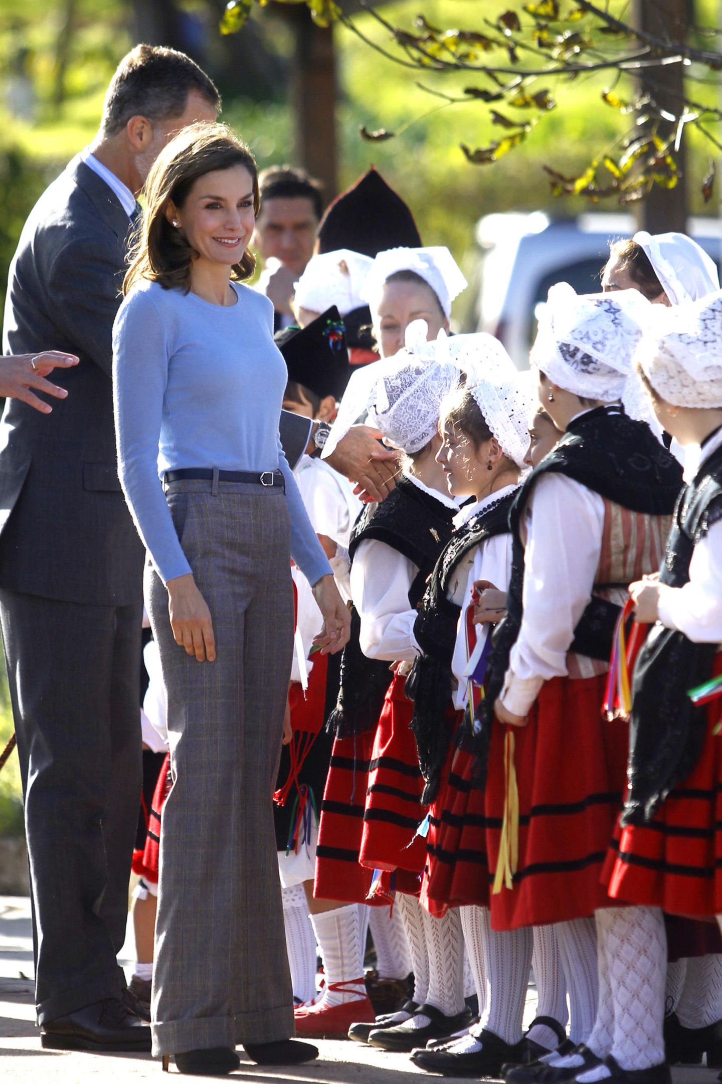 21. Oktober 2017   Gute Laune bei am dritten Tag der Veranstaltung: Spaniens König Felipe und Königin Letizia bei den Feierlichkeiten der Verleihung der Prinzessin von Asturien-Preise 2017.