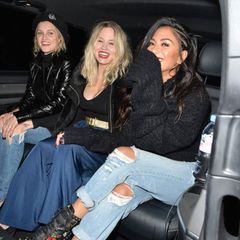 2. November 2017   Pussycat Dolls unterwegs in Londons Nachtleben: Eine spaßige Reunion, wie man es Nicole Scherzinger, Kimberly Wyatt und Ashley Roberts deutlich ansieht.