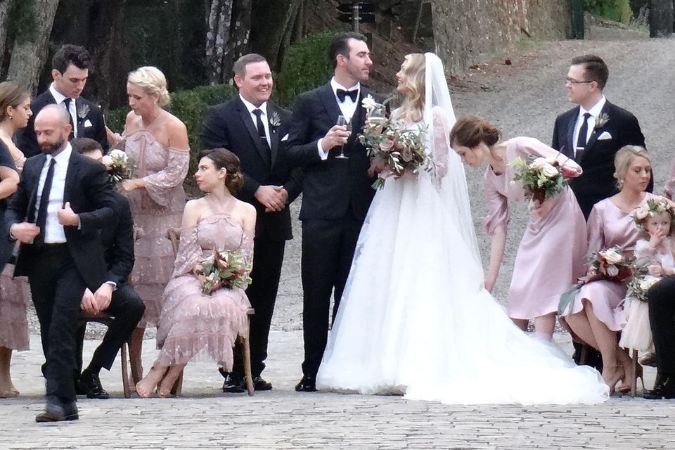 Kate Upton und Justin Verlander bei ihrer Hochzeit