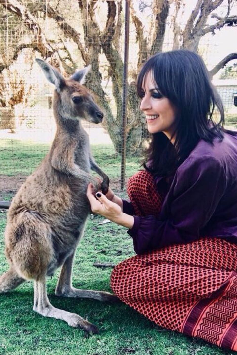 Sängerin Nena hat es sich nicht nehmen lassen während ihres Australientrips dieses kleine Sprungwunder kennenzulernen.
