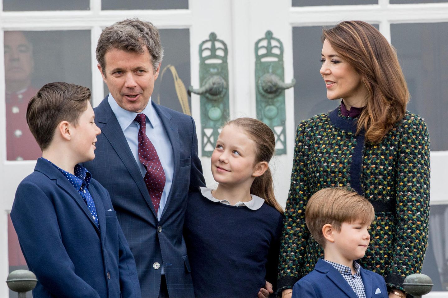 Prinz Frederik, Prinzessin Mary und ihre Kinder Christian, Isabella und Vincent