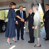 6. November 2017   First Lady Melania und US-Präsident Donald Trump werden von Kaiser Akihito und Kaiserin Michiko empfangen.