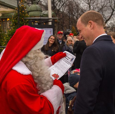 Prinz William beim finnischen Weihnachtsmann