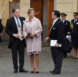 Prinzessin Madeleine und Chris O'Neill verlassen die Kirche.