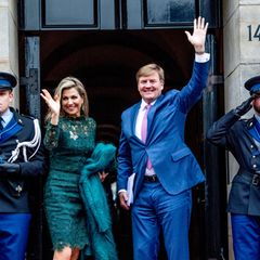6. Dezember 2017  Königin Máxima und König Willem-Alexander präsentieren sich bei der Verleihung des Prinz-Claus-Preis im Königlichen Schloss in Amsterdam. 