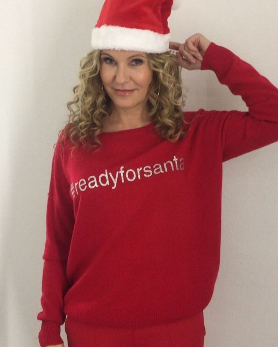 Katja Burkhard ist "ready for Santa". Katja Burkhard ist "ready for Santa".