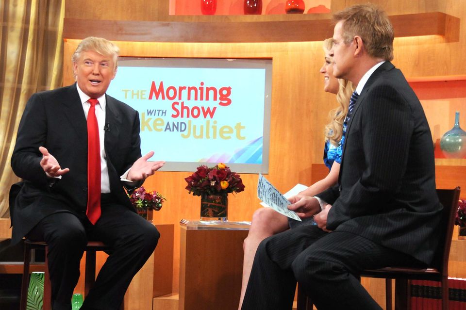 Donald Trump: Donald Trump zu Gast in der Morning-Show, die Juliet Huddy moderierte. Donald Trump zu Gast in der Morning-Show, die Juliet Huddy moderierte.