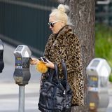 22. Dezember 2017  Sängerin Gwen Stefani möchte einen Weihnachtsbummel tätigen und löst ein Parkticket. 