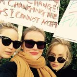 Sogar diese drei Superstars zeigten sich beim Women's March: Jennifer Lawrence, Cameron Diaz und Adele, die dieses Selfie mit einem Loblied auf die Frauen in ihren Leben auf Instagram postete.