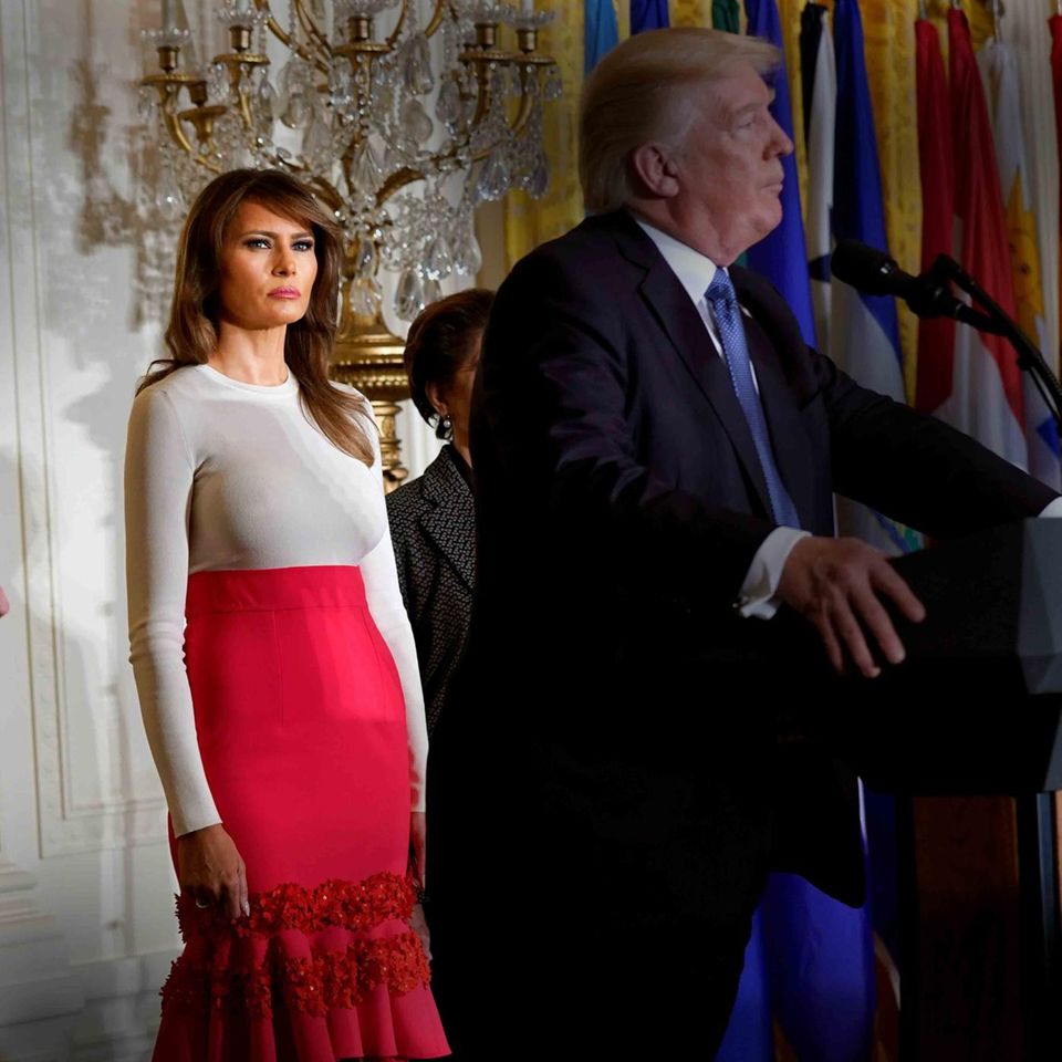 Melania Trump steht (noch) zu ihrem Ehemann Donald Trump
