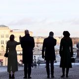 Schweden - Tag 1   Prinzessin Victoria und Prinz Daniel zeigen William und Catherine ihre schöne Stadt Stockholm.