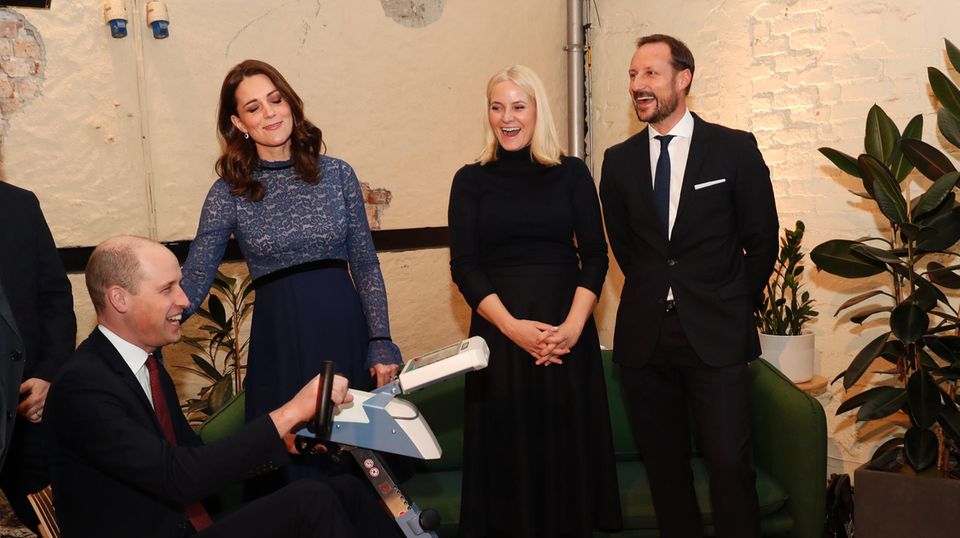Prinz William, Herzogin Catherine, Prinzessin Mette-Marit, Prinz Haakon