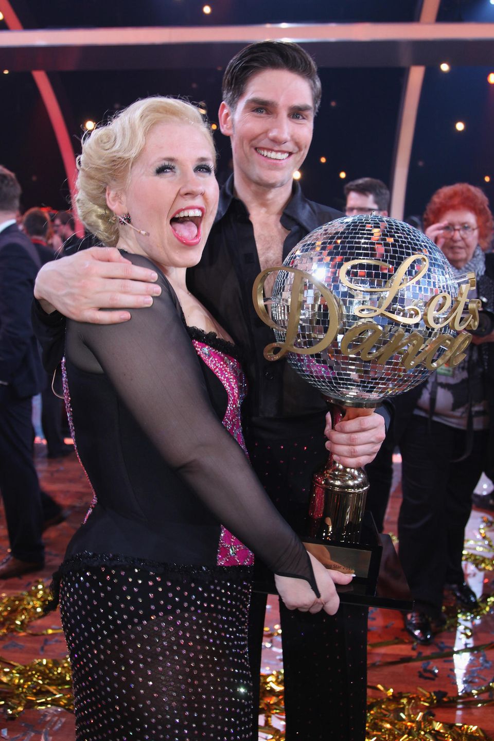 "Let's Dance"-Gewinner 2011   Sängerin Maite Kelly und Tänzer Christian Polanc.