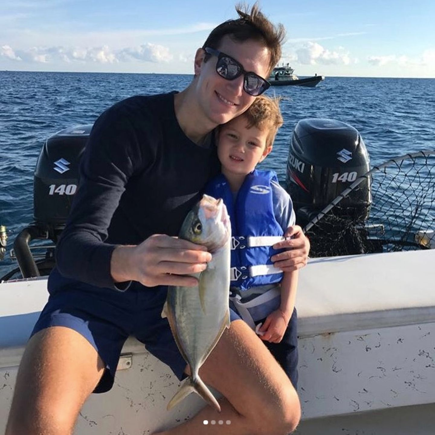 26. Dezember 2017   Ein traumhafter Angelausflug mit Papa: Jared Kushners Sohn Joseph bestaunt den großen Fang.