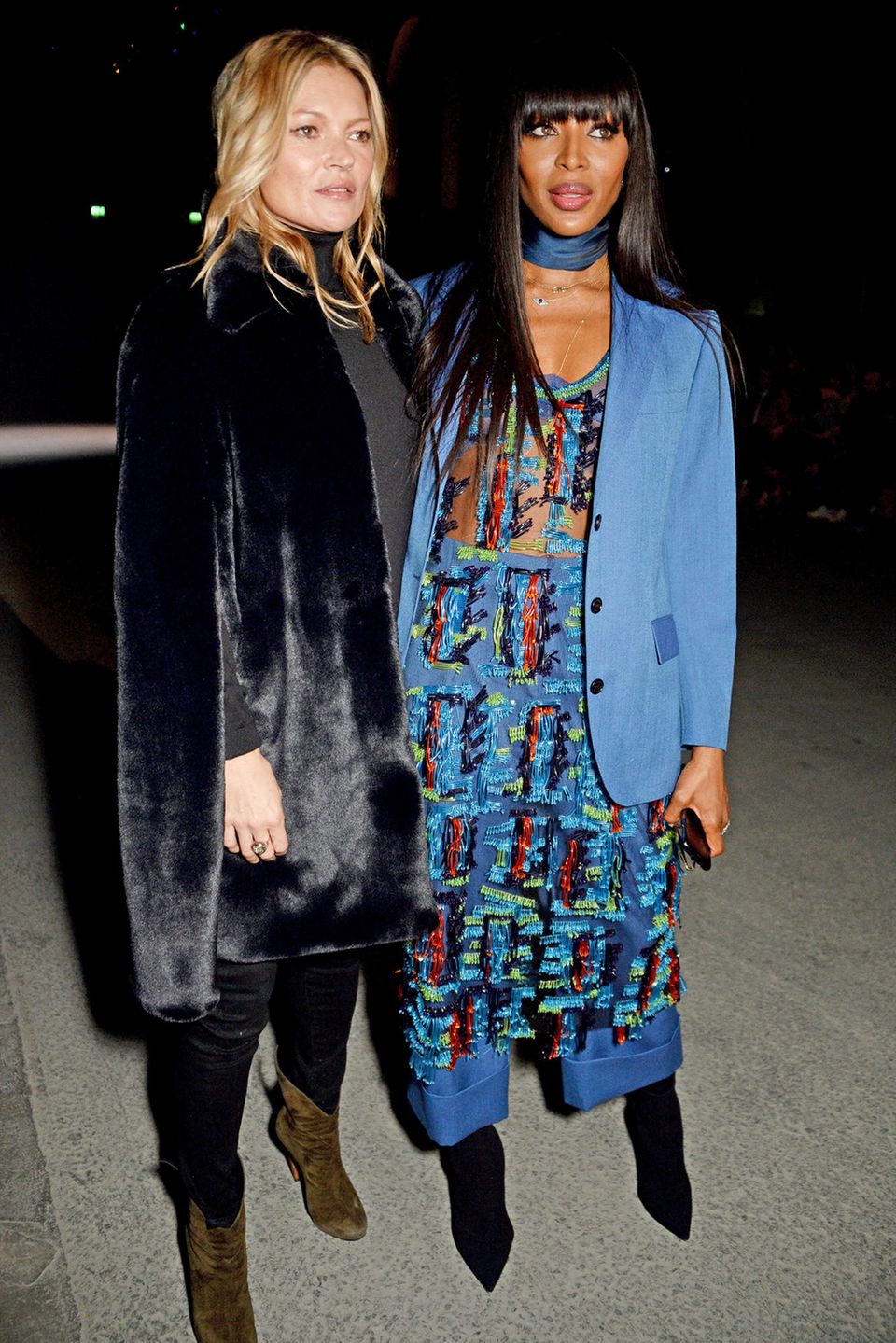 Die Supermodel-Kolleginnen Kate Moss und Naomi Campbell wollen ebenfalls "Goodbye" sagen.