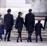 20. Februar 2018  Prinz Joachim und seine Familie betreten die Kirche.