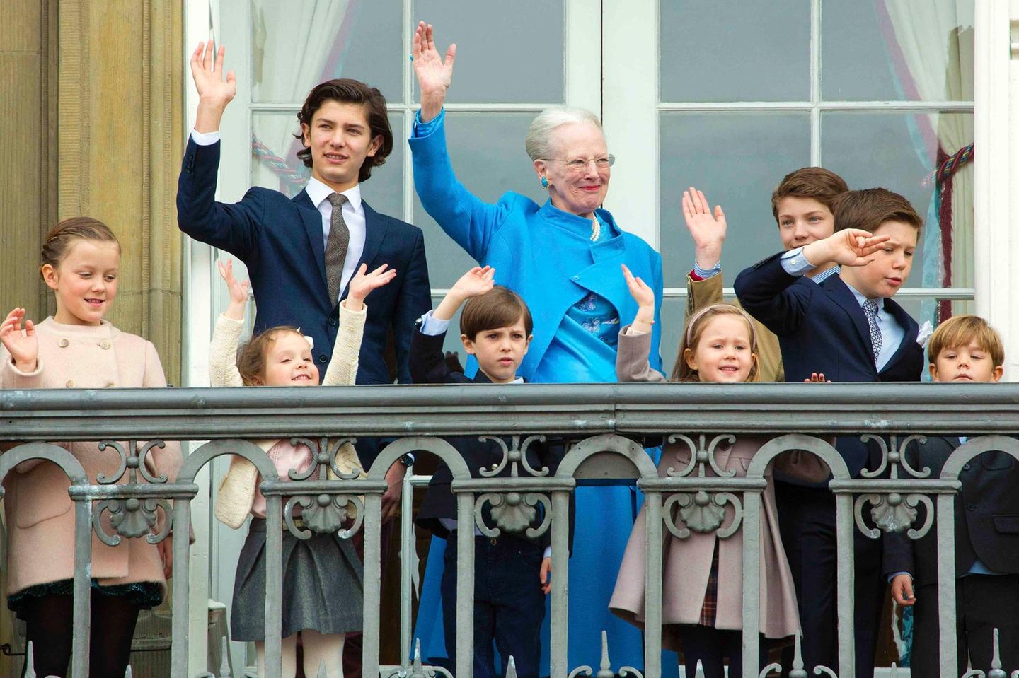Königin Margrethe und ihre Enkelkinder