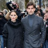 Dürfen in keiner Front-Row fehlen: Das Fashion-Pärchen Olivia Palermo und Johannes Huebl sind bei Valentino zu Gast.