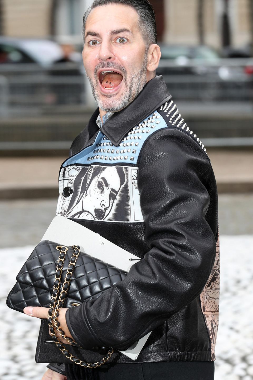 Designer Marc Jacobs ist schon ganz gespannt auf die Fashion-Show von Miu Miu.