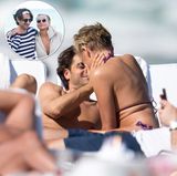 Sharon Stone und Angelo Boffa   Einen Tag vor ihrem 60. Geburtstag wird Sharon Stone in Miami beim Turteln am Strand mit dem 19 Jahre jüngeren Zürcher Immobilienmakler gesichtet. Der Hollywoodstar strahlt - kein Wunder, bei diesem knackigen Toyboy.