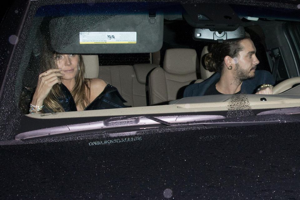 Heidi Klum und Tom Kaulitz fahren Auto