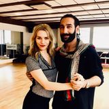 Auch Julia Dietze und Tanzpartner Massimo Sinato sind schon fleißig am Trainieren für die nächste Show. 