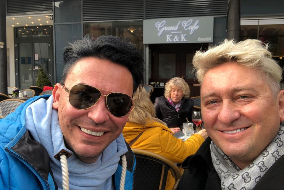 Matthias Mangiapane mit neuen Zähnen: Matthias Mangiapane und Hubert Fella Matthias Mangiapane und Hubert Fella