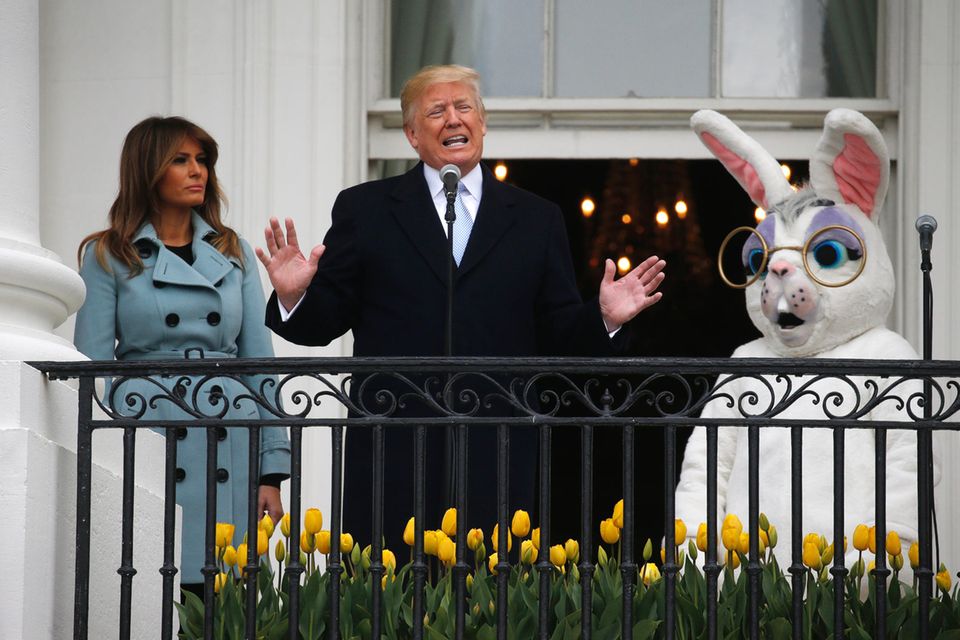 Melania Trump und Donald Trump laden am Ostermontag (2. April) ins Weiße Haus ein